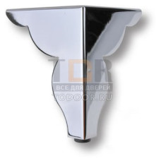 KAX-4624-0123-A01 Опора мебельная резная, цвет - глянцевый хром KAX-4624-0123-A01 Опора мебельная резная, цвет - глянцевый хром