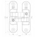 KUBICA 6700 DX, CR.SAT петля скрытая KUBICA МАТОВЫЙ ХРОМ, левая (90 kg) KUBICA 6700 DX, CR.SAT петля скрытая KUBICA МАТОВЫЙ ХРОМ, левая (90 kg)