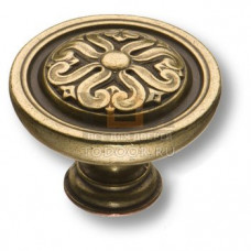 Large knob flower 12 Ручка кнопка современная классика, античная бронза Large knob flower 12 Ручка кнопка современная классика, античная бронза