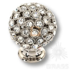 MOB 472 26 SWA 07 Ручка кнопка с кристаллами Swarovski, эксклюзивная коллекция, цвет-глянцевый