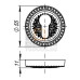 Накладка CYLINDER ET/CL-ABL-18 темная медь 2 шт. Накладка CYLINDER ET/CL-ABL-18 темная медь 2 шт.