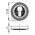 Накладка CYLINDER ET/CL-BB-17 коричневая бронза 2 шт.