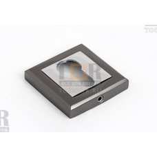 Накладка под цилиндр (квадратная) PALLADIUM RS ET BN/CP черный никель / хром