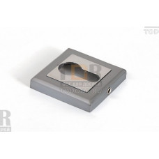 Накладка под цилиндр (квадратная) PALLADIUM RS ET SC/CP матовый хром / полированный хром