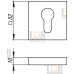 Накладка под цилиндр на квадратной розетке FUARO ET DM CF-17 кофе Накладка под цилиндр на квадратной розетке FUARO ET DM CF-17 кофе