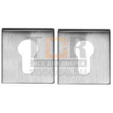 Накладка под цилиндр на квадратном основании COLOMBO MM13-CM матовый хром (2 шт)
