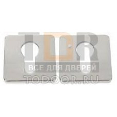 Накладка под цилиндр на квадратном основании COLOMBO PT13-CM матовый хром (2 шт)