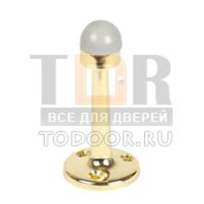 Ограничитель дверной RENZ настенный DS 77 PB золото Ограничитель дверной RENZ настенный DS 77 PB золото