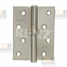 Петля дверная разборная стальная 100*75*25 RENZ L 100 FH левая SN матовый никель