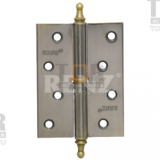 Петля дверная разборная стальная 100*75*25 RENZ R 100 CH правая декоративный колпачок SN мат. никель Петля дверная разборная стальная 100*75*25 RENZ R 100 CH правая декоративный колпачок SN мат. никель