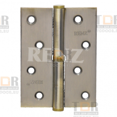 Петля дверная разборная стальная 100*75*25 RENZ R 100 FH правая AB античная бронза Петля дверная разборная стальная 100*75*25 RENZ R 100 FH правая AB античная бронза