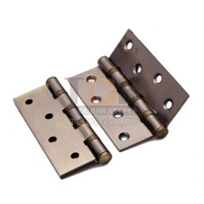 Петля дверная универсальная латунная (блистер) RENZ BH 100*70*3-4BB FH AB античная бронза