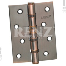 Петля дверная универсальная стальная 100*75*25 RENZ 100-4BB FH AС медь