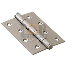 Петля дверная универсальная стальная 125*75*25 RENZ 125- 4BB FH SN матовый никель