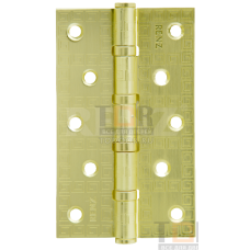 Петля дверная универсальная стальная RENZ DECOR MR 125x75x2.5 125-4BB FH SG латунь матовая