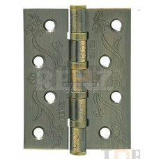Петля дверная универсальная стальная RENZ DECOR FL 100-4BB FH MAB матовая бронза