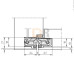 Петля скрытая универсальная TECTUS TE 240 3D N до 60 кг SIMONSWERK (F1) хром матовый Петля скрытая универсальная TECTUS TE 240 3D N до 60 кг SIMONSWERK (F1) хром матовый