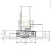 Петля скрытая универсальная TECTUS TE 240 3D N до 60 кг SIMONSWERK (F1) хром матовый Петля скрытая универсальная TECTUS TE 240 3D N до 60 кг SIMONSWERK (F1) хром матовый