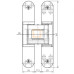 Петля скрытая универсальная TECTUS TE 340 3D до 80 кг SIMONSWERK (F1) хром матовый Петля скрытая универсальная TECTUS TE 340 3D до 80 кг SIMONSWERK (F1) хром матовый