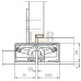 Петля скрытая универсальная TECTUS TE 340 3D до 80 кг SIMONSWERK (F1) хром матовый Петля скрытая универсальная TECTUS TE 340 3D до 80 кг SIMONSWERK (F1) хром матовый
