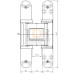Петля скрытая универсальная TECTUS TE 540 3D A8 до 100 кг SIMONSWERK (F1) хром матовый Петля скрытая универсальная TECTUS TE 540 3D A8 до 100 кг SIMONSWERK (F1) хром матовый