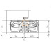 Петля скрытая универсальная TECTUS TE 540 3D до 120 кг SIMONSWERK (F1) хром матовый Петля скрытая универсальная TECTUS TE 540 3D до 120 кг SIMONSWERK (F1) хром матовый
