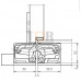 Петля скрытая универсальная TECTUS TE 540 3D до 120 кг SIMONSWERK (F1) хром матовый Петля скрытая универсальная TECTUS TE 540 3D до 120 кг SIMONSWERK (F1) хром матовый