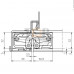 Петля скрытая универсальная TECTUS TE 540 3D до 120 кг SIMONSWERK (F1) хром матовый Петля скрытая универсальная TECTUS TE 540 3D до 120 кг SIMONSWERK (F1) хром матовый
