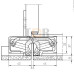 Петля скрытая универсальная TECTUS TE 640 3D A8 до 160 кг SIMONSWERK (F1) хром матовый Петля скрытая универсальная TECTUS TE 640 3D A8 до 160 кг SIMONSWERK (F1) хром матовый