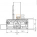 Петля скрытая универсальная TECTUS TE 640 3D до 200 кг SIMONSWERK (F1) хром матовый Петля скрытая универсальная TECTUS TE 640 3D до 200 кг SIMONSWERK (F1) хром матовый