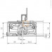 Петля скрытая универсальная TECTUS TE 640 3D до 200 кг SIMONSWERK (F1) хром матовый Петля скрытая универсальная TECTUS TE 640 3D до 200 кг SIMONSWERK (F1) хром матовый