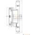Петля скрытая универсальная TECTUS TE 680 3D до 160 кг SIMONSWERK (F1) хром матовый Петля скрытая универсальная TECTUS TE 680 3D до 160 кг SIMONSWERK (F1) хром матовый