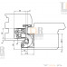 Петля скрытая универсальная TECTUS TE 680 3D до 160 кг SIMONSWERK (F1) хром матовый Петля скрытая универсальная TECTUS TE 680 3D до 160 кг SIMONSWERK (F1) хром матовый