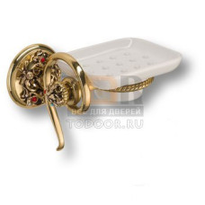 PV1607/L Держатель для мыла, керамика, цвет - глянцевая латунь