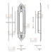 Ручка для раздвижной двери Venezia U122 DECOR натуральное серебро + черный (1шт.) Ручка для раздвижной двери Venezia U122 DECOR натуральное серебро + черный (1шт.)