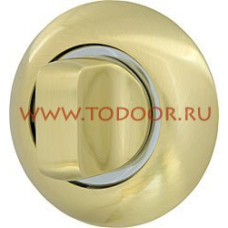 Ручка поворотная WC-BOLT BK6-1SG/CP-1 матовое золото/никель