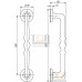 Ручка скоба PALAZZO PULL SM AB-7 матовая бронза (1 штука)