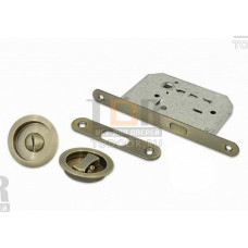 Ручки с замком PALLADIUM 03BK AB античная бронза (круглая ручка) для раздв. дверей