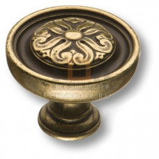 Small knob flower 12 Ручка кнопка современная классика, античная бронза