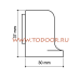 Упор дверной магнитный MDS-003ZA SG матовое золото