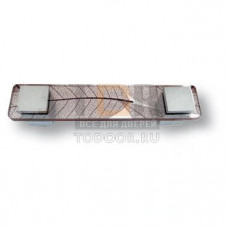 Z1280030 Ручка скоба с внутренней вставкой из листвы 128 мм